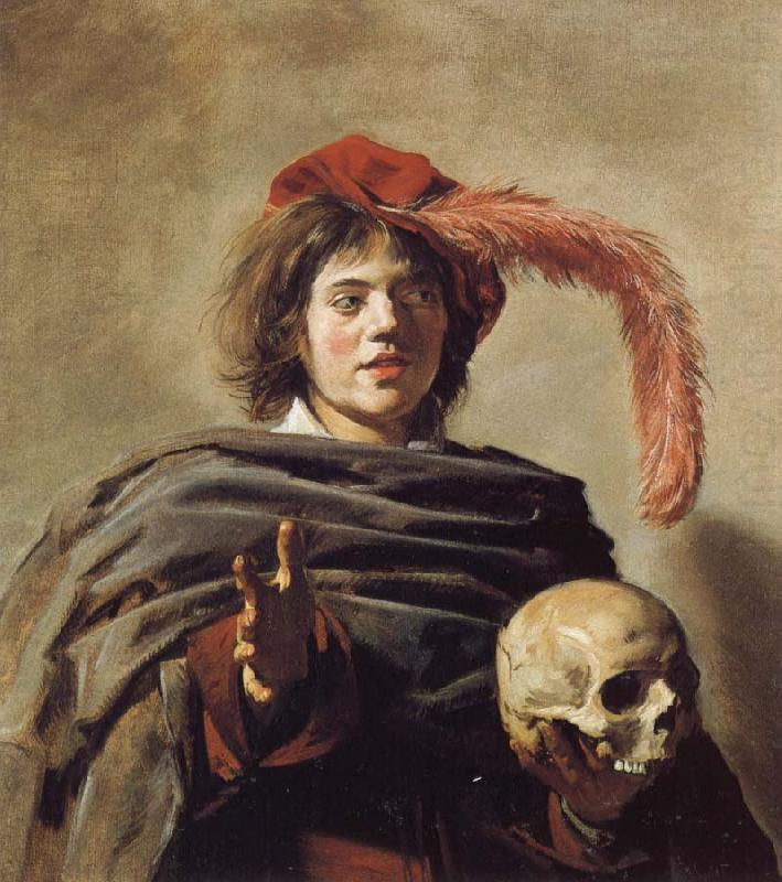 Frans Hals Young Man Holding a Skull china oil painting image